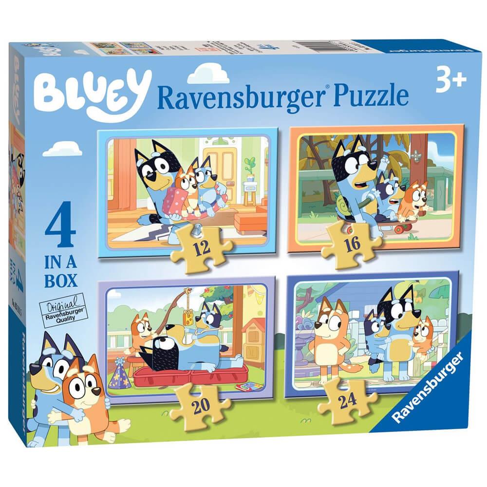 Ravensburger Bluey 4 In A Box (12, 16, 20, 24 Piece) Jigsaw